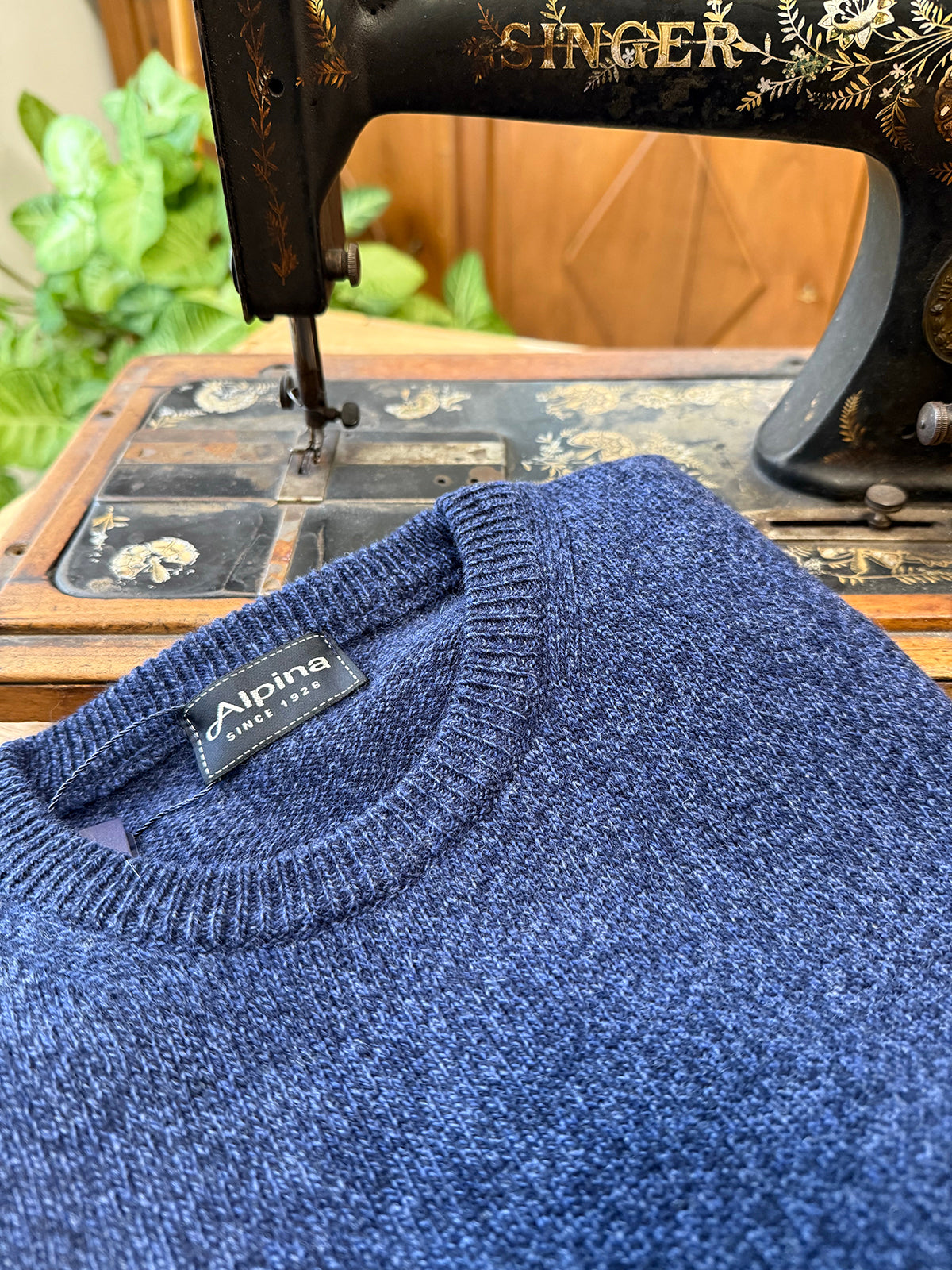 Maglia mouline' in pura lana