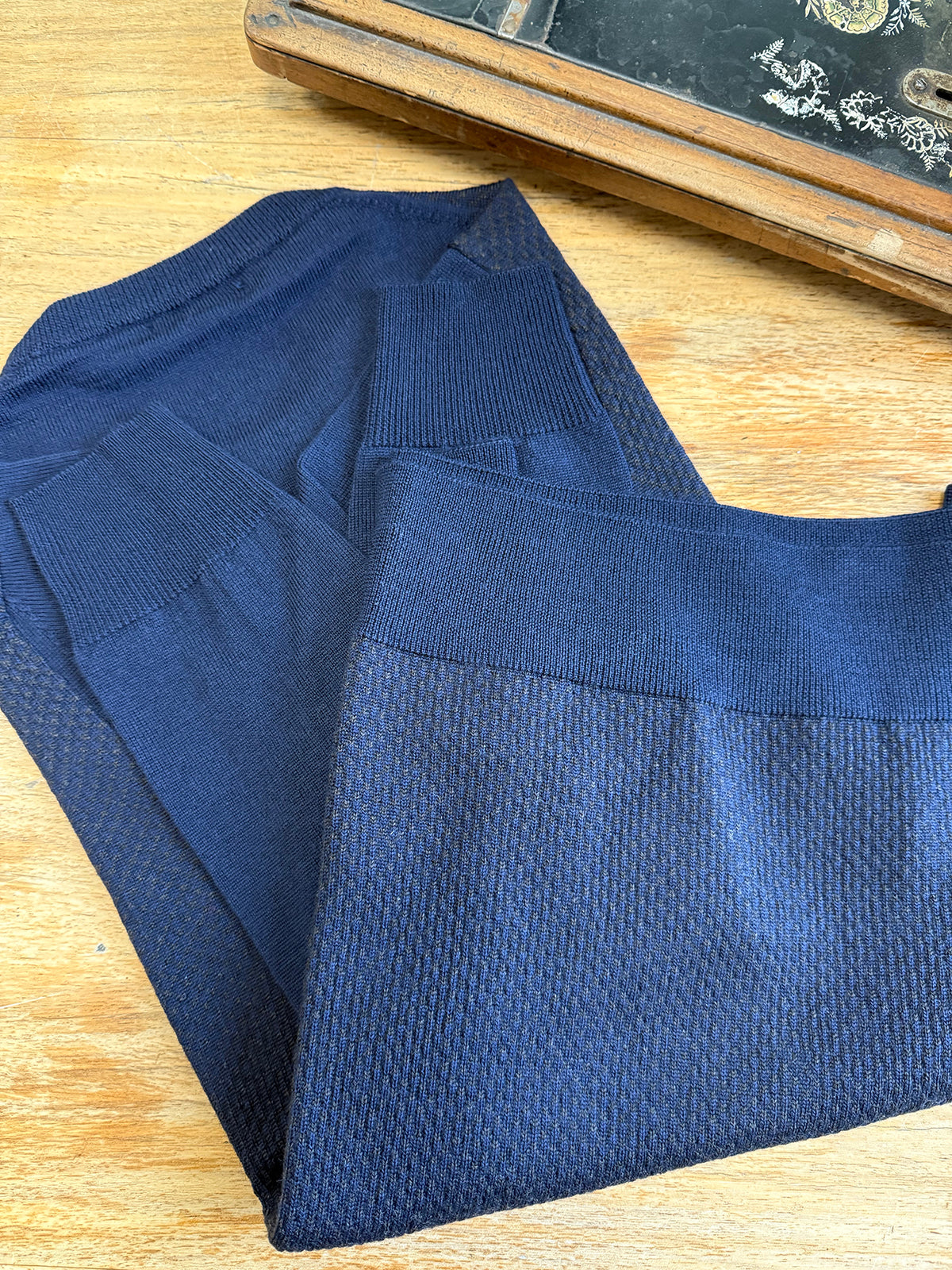 Maglia jacquard in pura lana