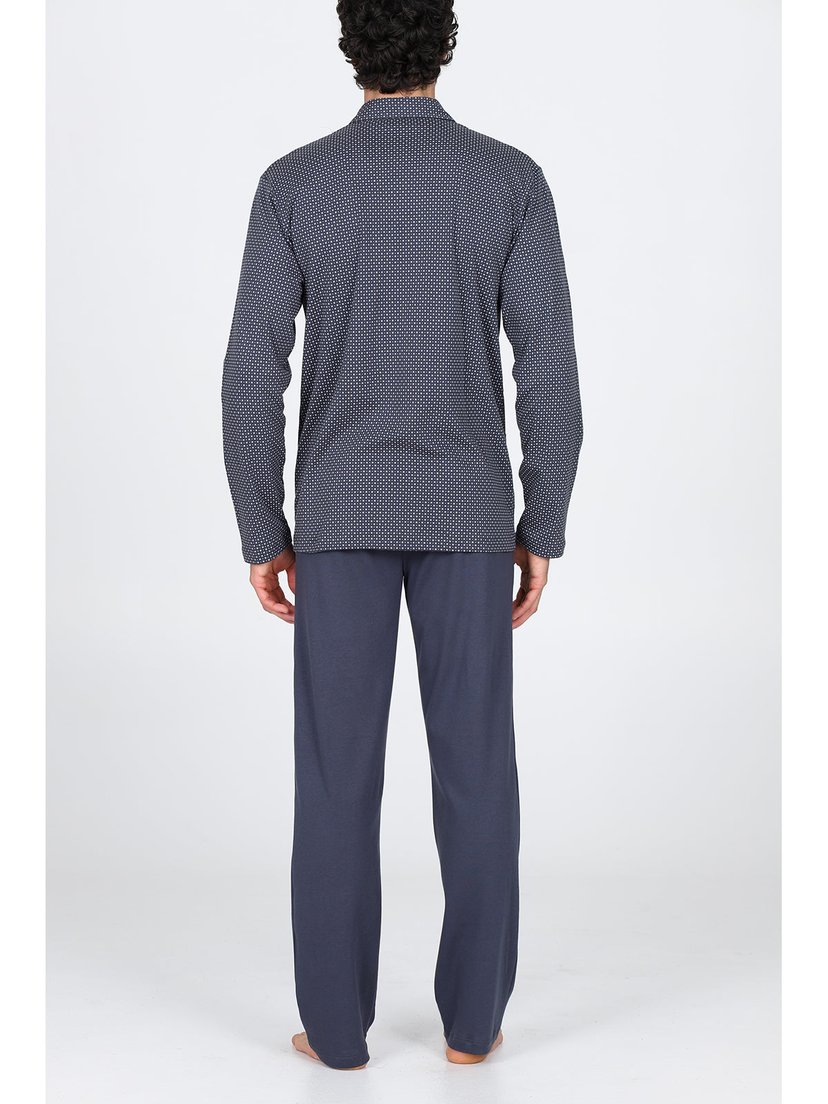 Pigiama cardigan in morbido interlock di puro cotone anncercgr Alpina