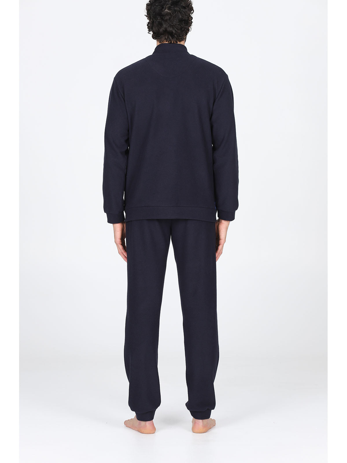 Pigiama lungo cardigan tuta Scoz.blu Alpina