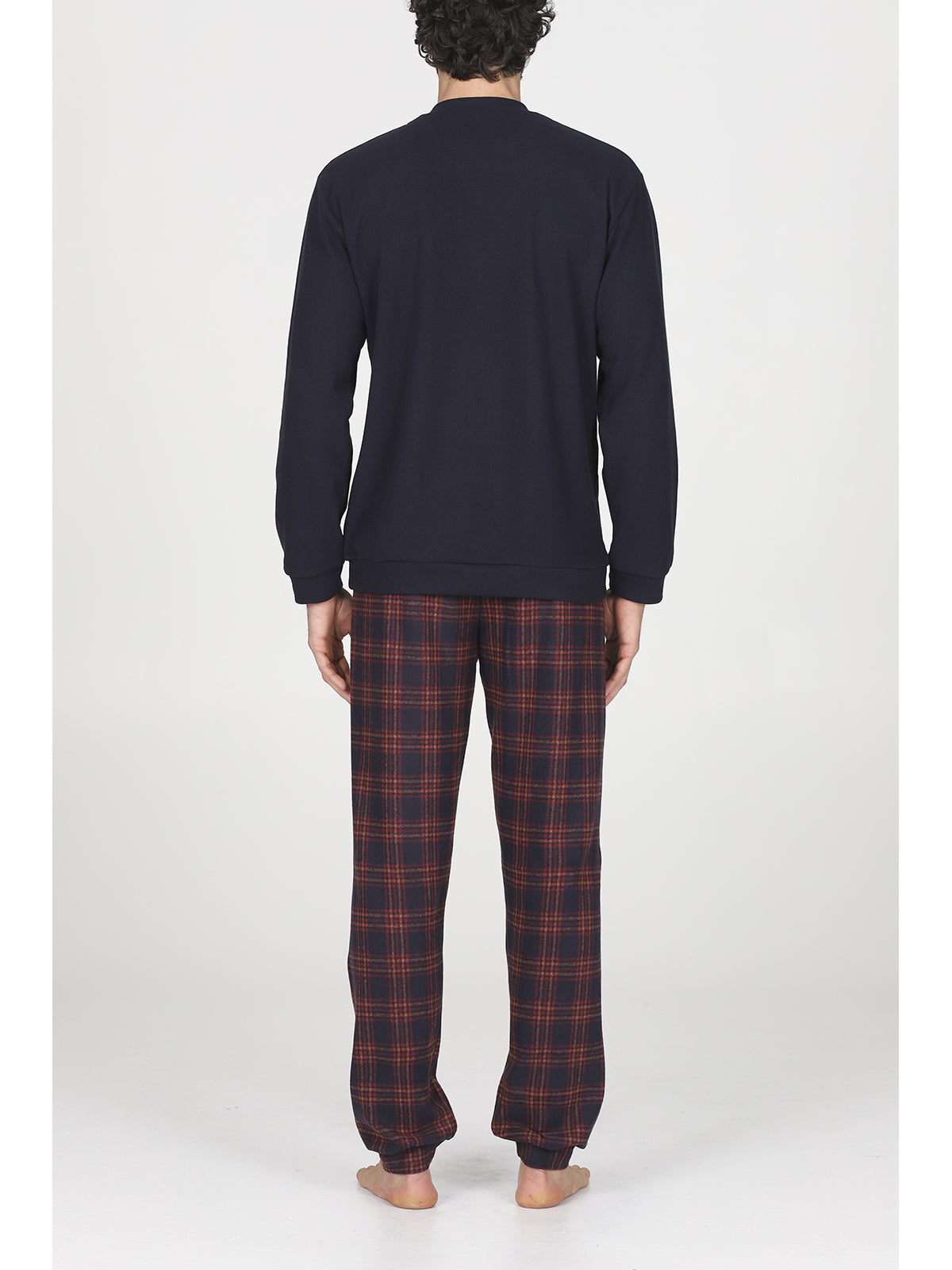 Caldo pigiama in cotone jacquard