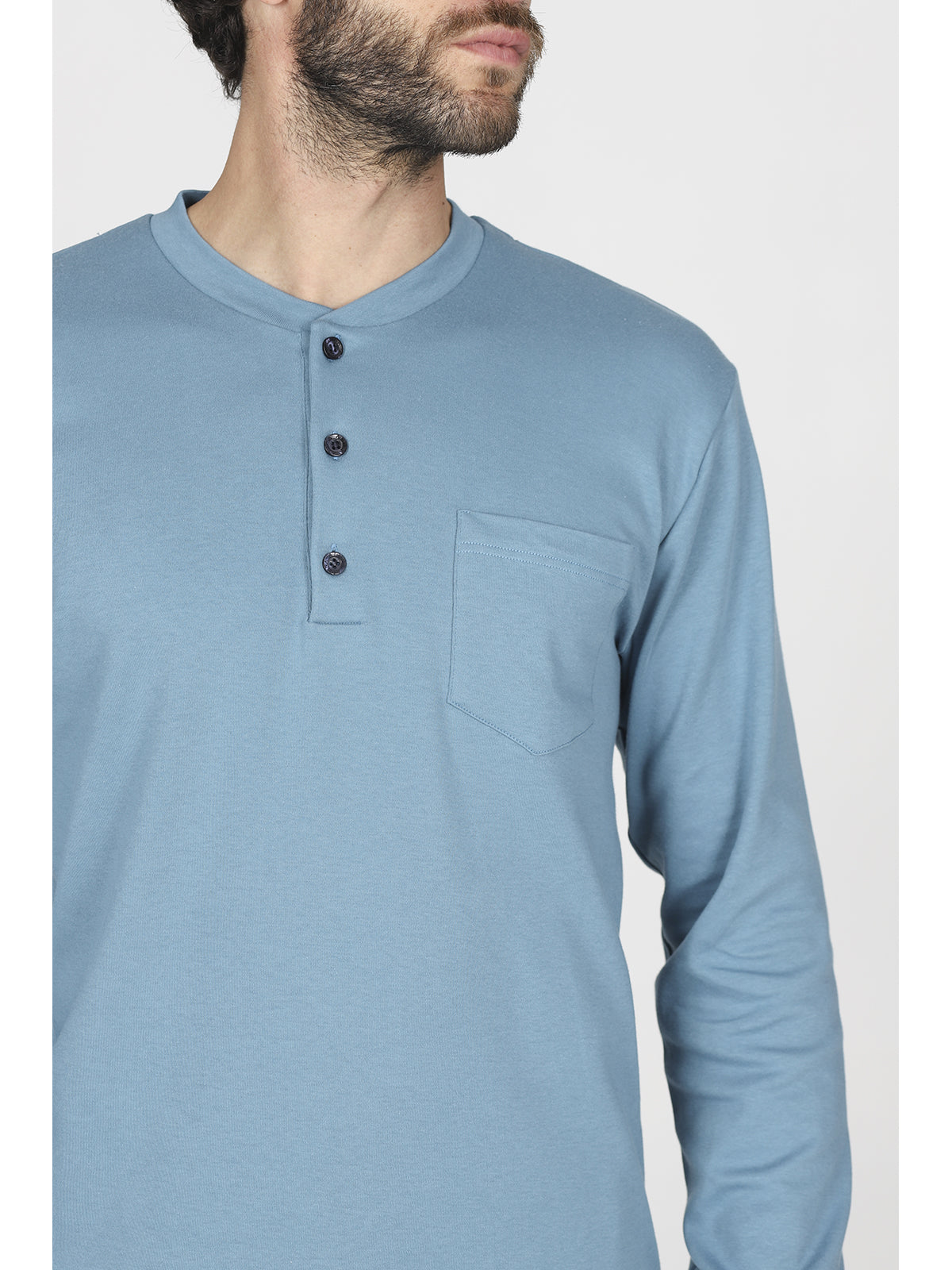 Pigiama con bordi in morbido 100% cotone