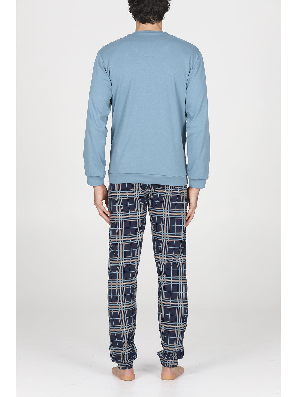 Pigiama con bordi in morbido 100% cotone