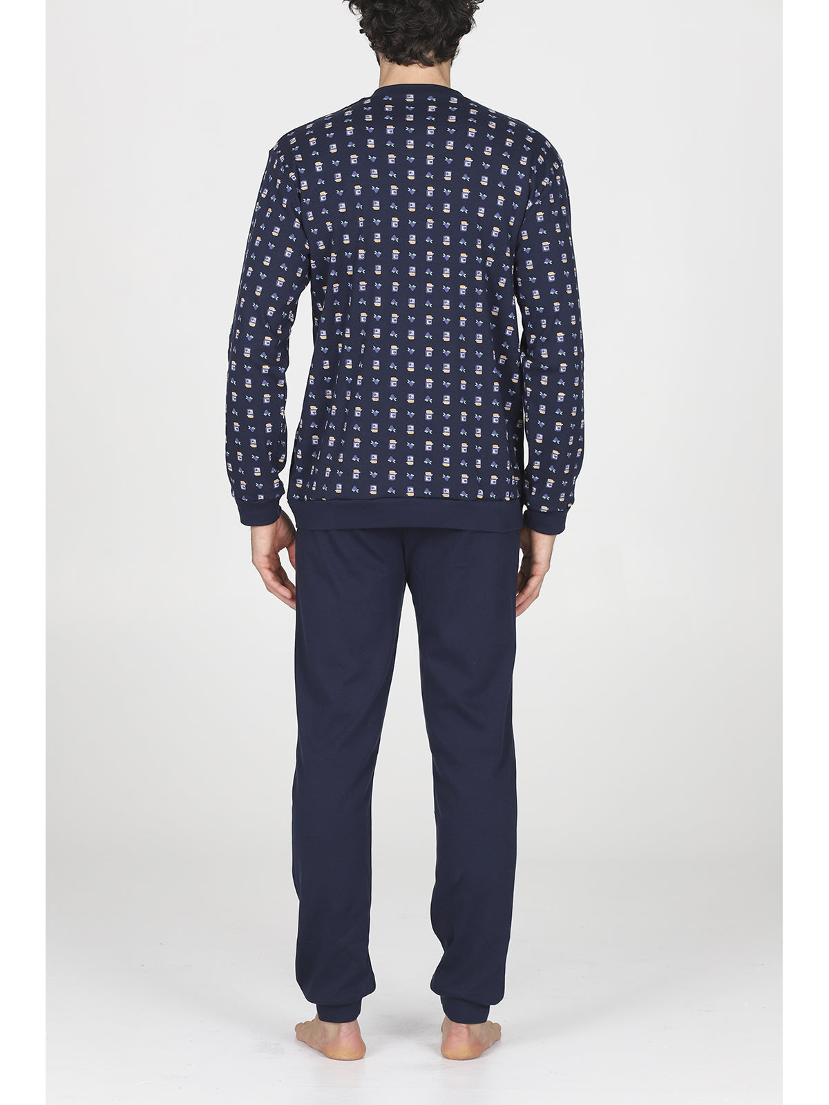 Morbido pigiama lungo serafino