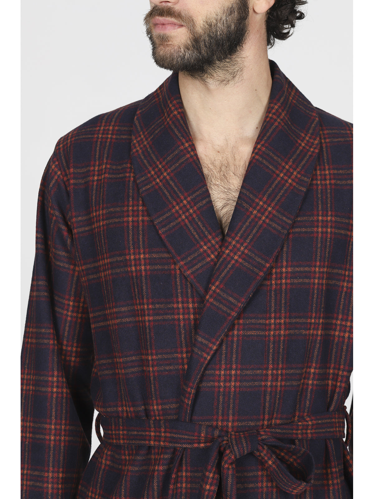 Calda vestaglia in jacquard di cotone