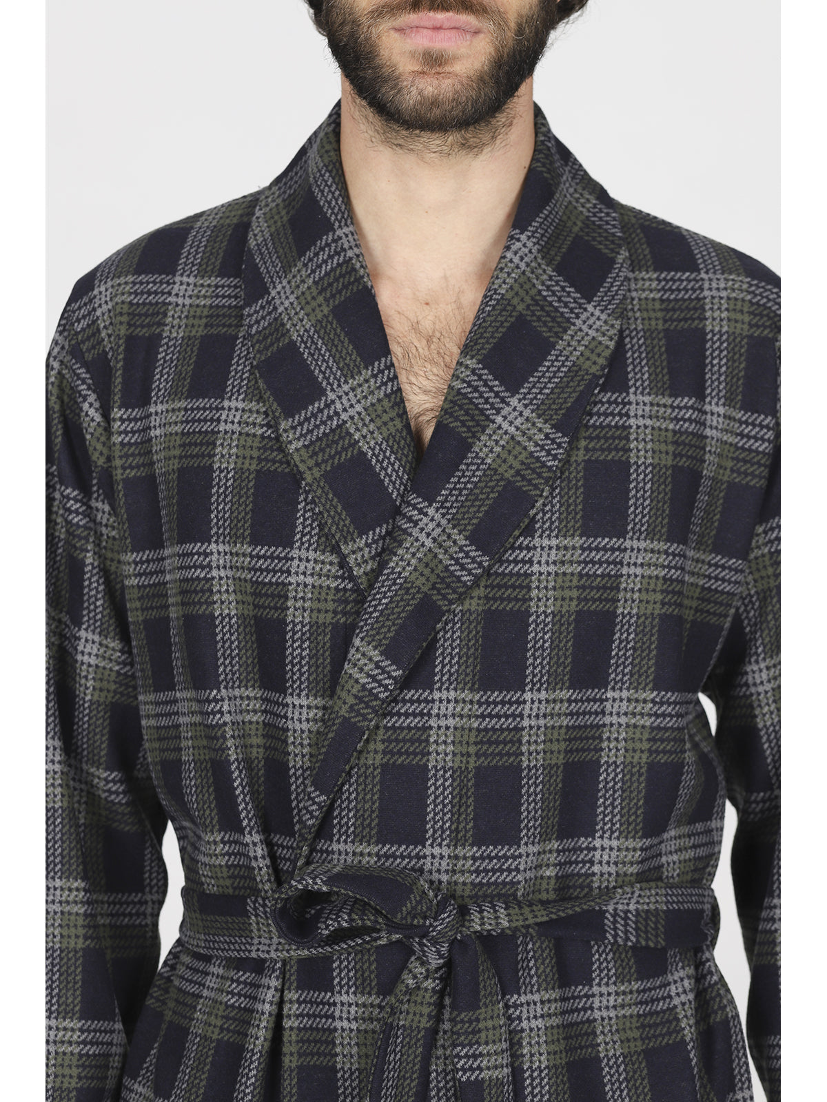 Calda vestaglia in jacquard di cotone