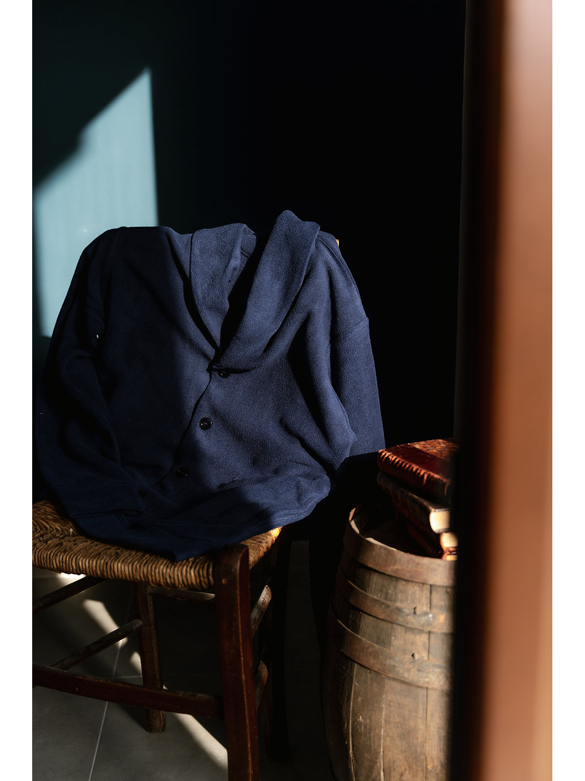 Giacca da camera abbottonata Blu Alpina