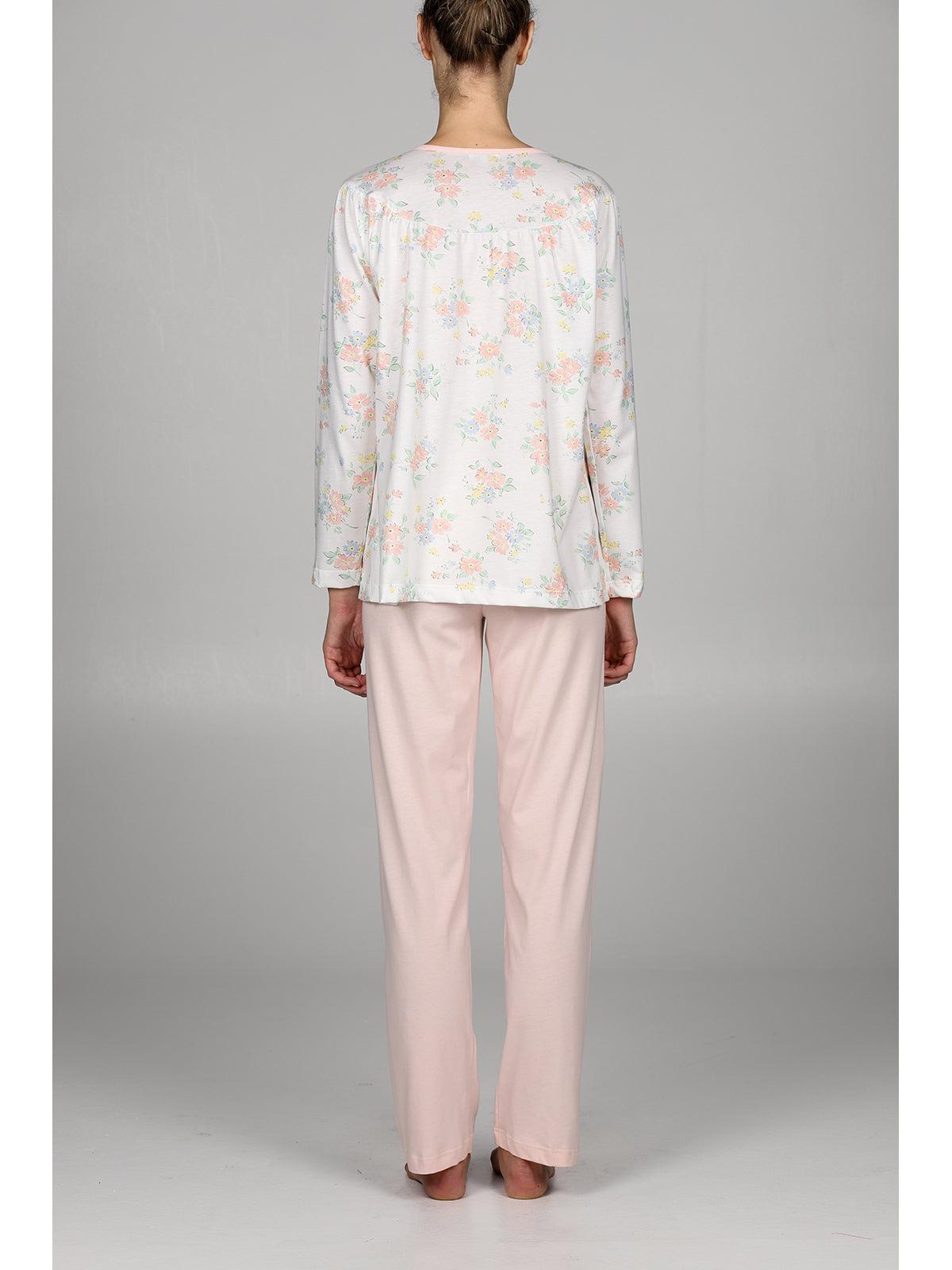 Pigiama lungo cardigan Fiore Alpina