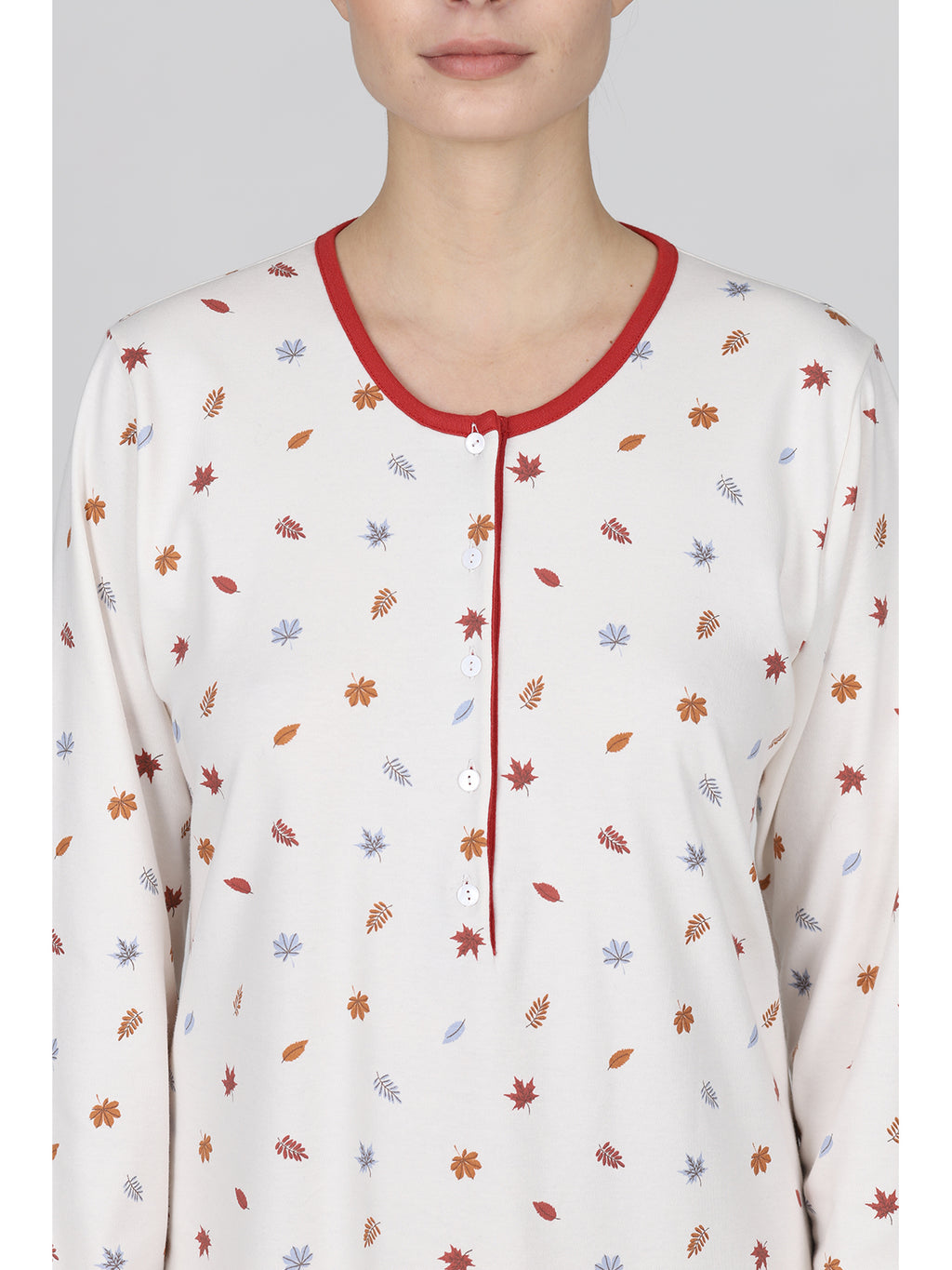Camicia Da Notte Donna Lena II 859 – Cotone E Lenzing® Modal, Pizzo, Oeko-Tex, Prodotta In Europa - 3