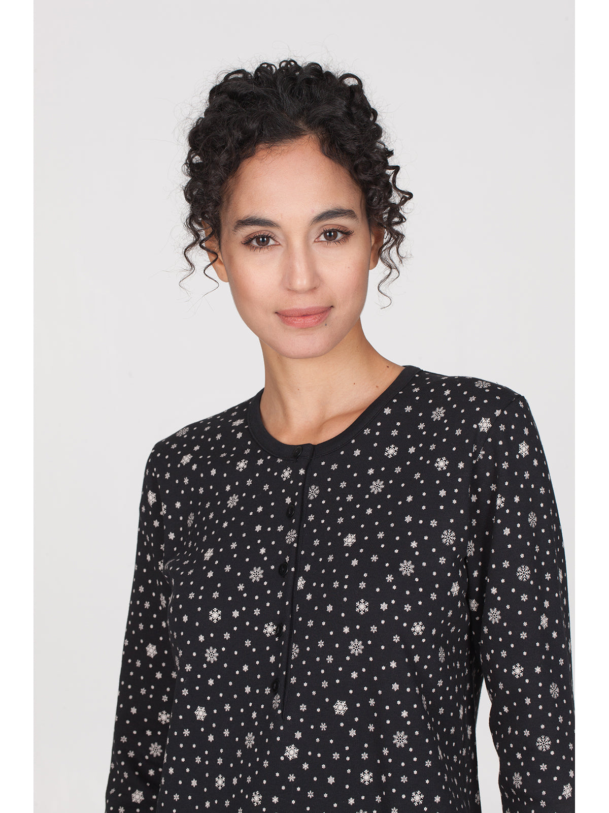 Camicia da notte serafino in traspirante cotone Neve Alpina