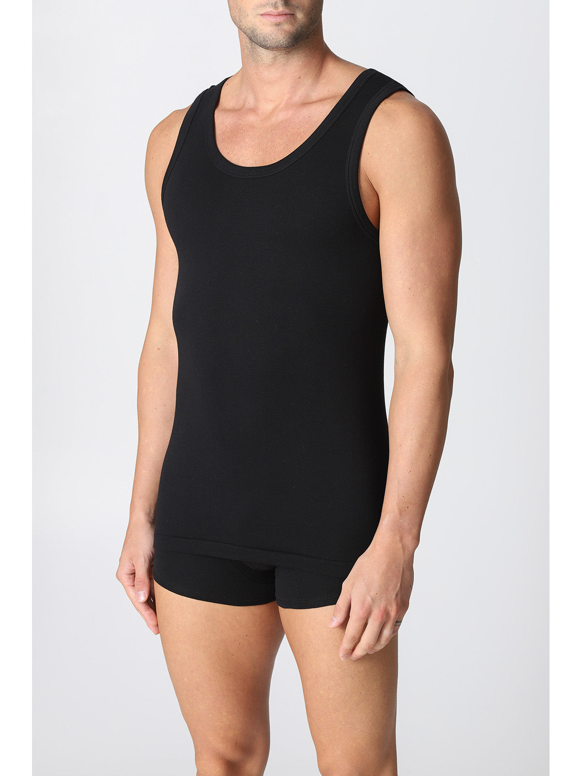 Canotta vogatore in puro cotone felpato Alpina