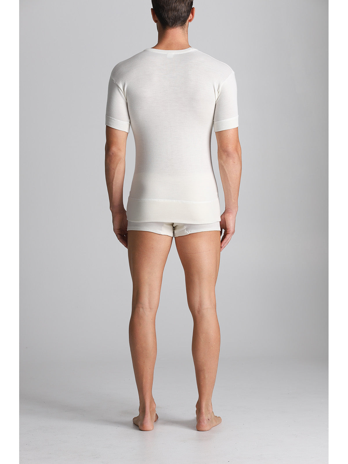 Maglietta mezza manica in misto lana Alpina