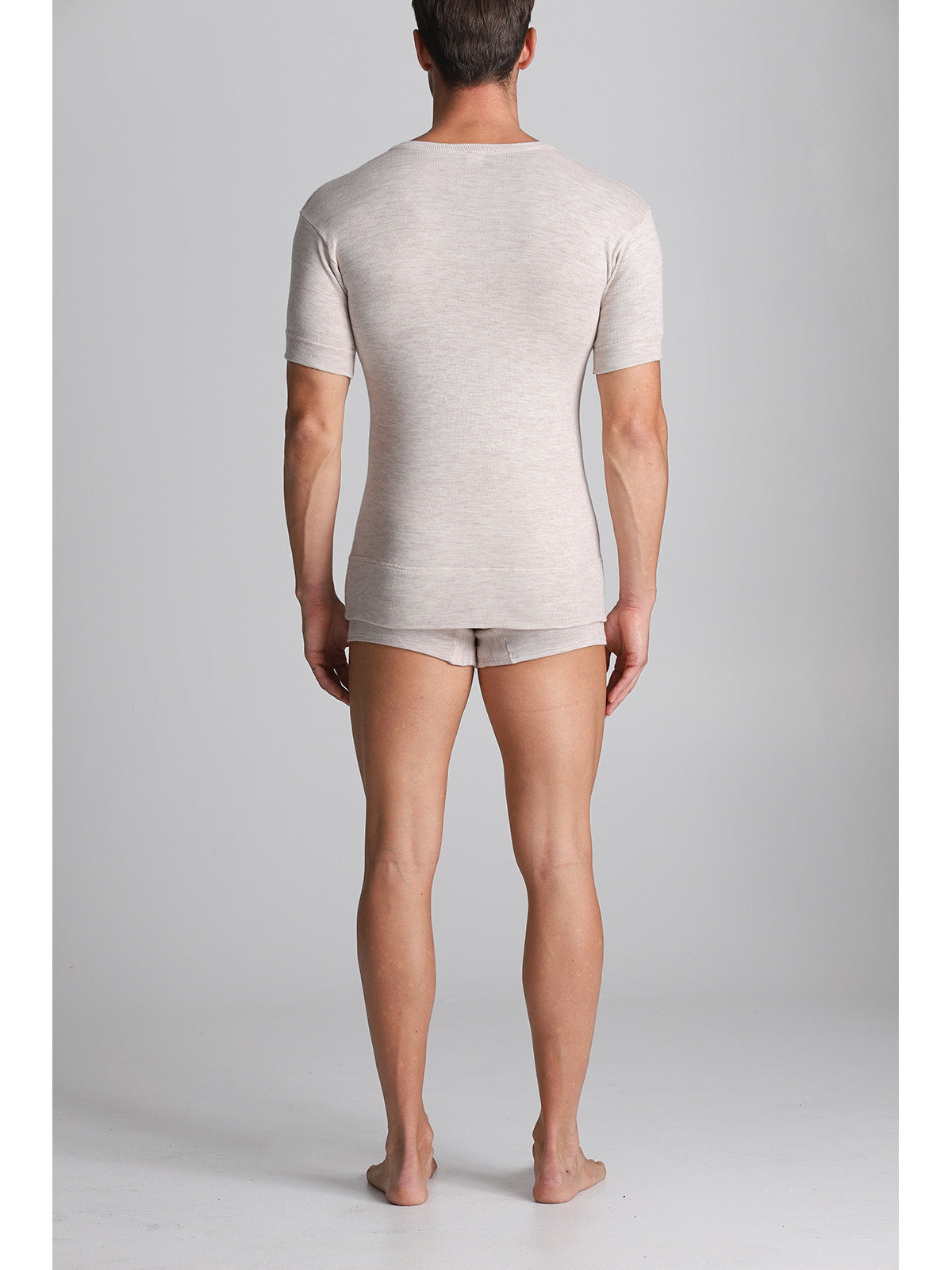 Maglietta mezza manica in misto lana Alpina