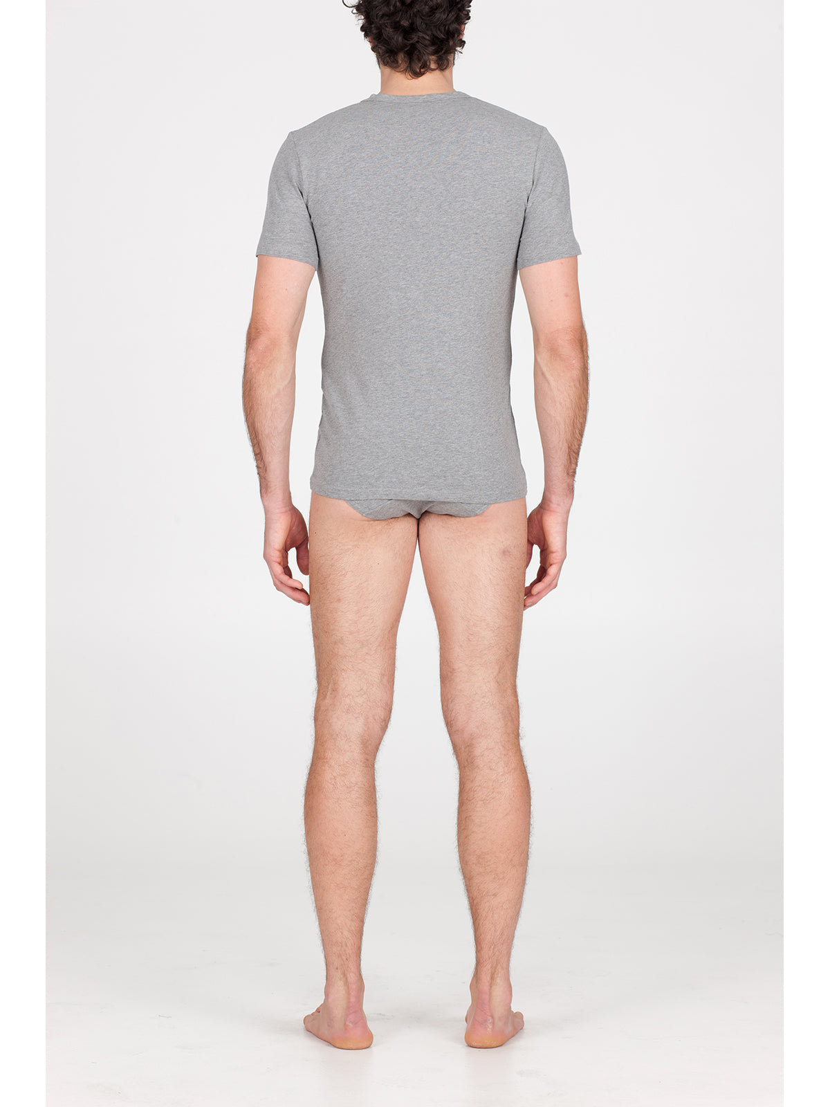 T-shirt girocollo in pratico jersey elasticizzato Grigio Alpina