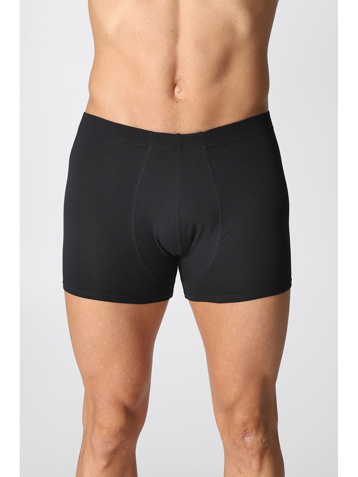 Boxer Bi-Pack in pratico cotone elasticizzato Nero Alpina