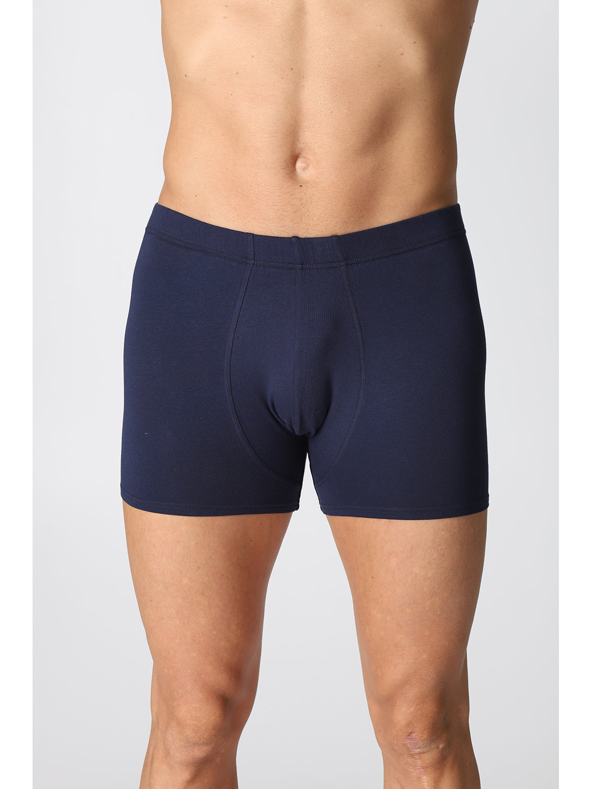Boxer Bi-Pack in pratico cotone elasticizzato Blu Alpina