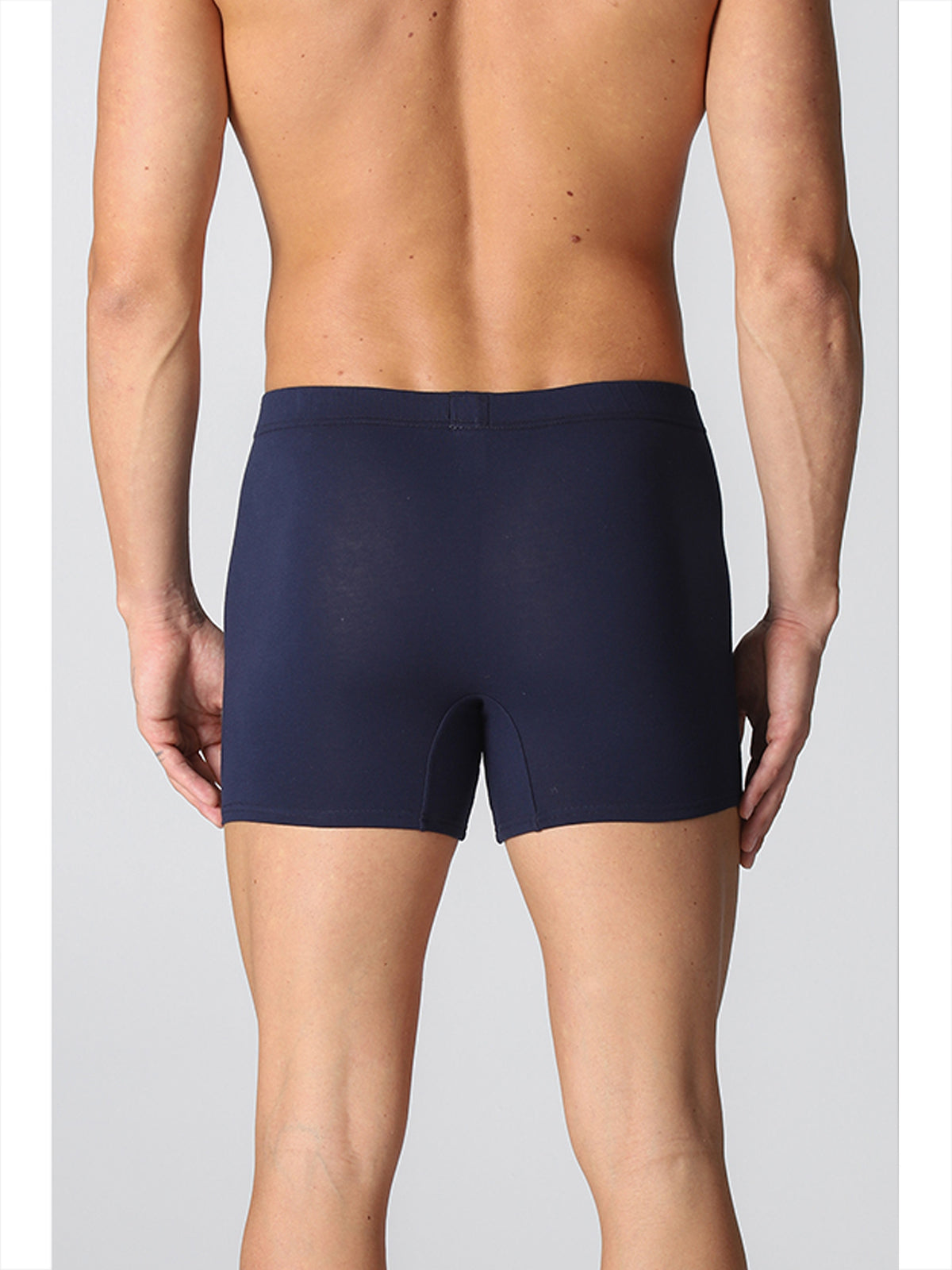 Boxer Bi-Pack in pratico cotone elasticizzato Blu Alpina