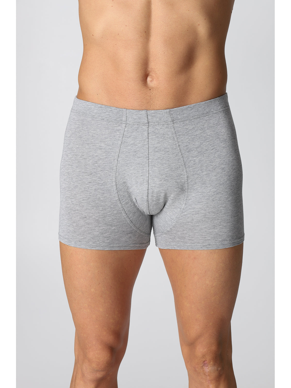 Boxer Bi-Pack in pratico cotone elasticizzato Grigio Alpina