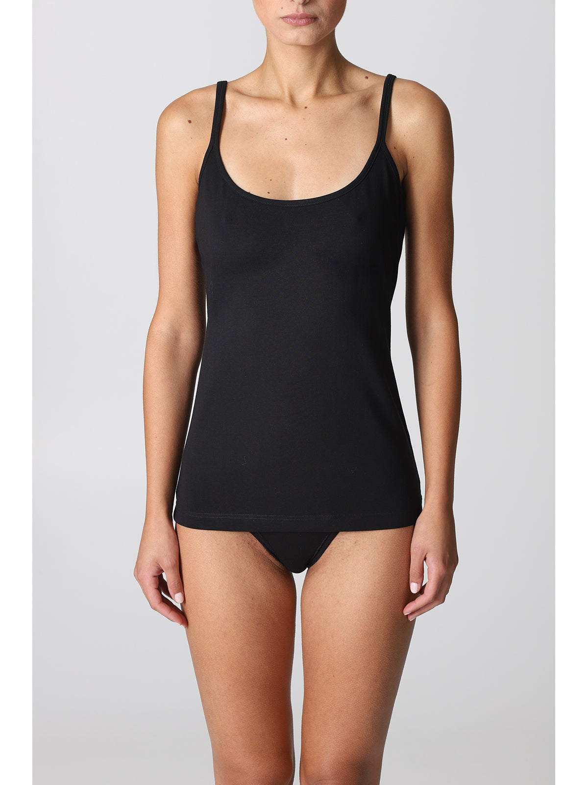Canotta top in cotone elasticizzato Alpina
