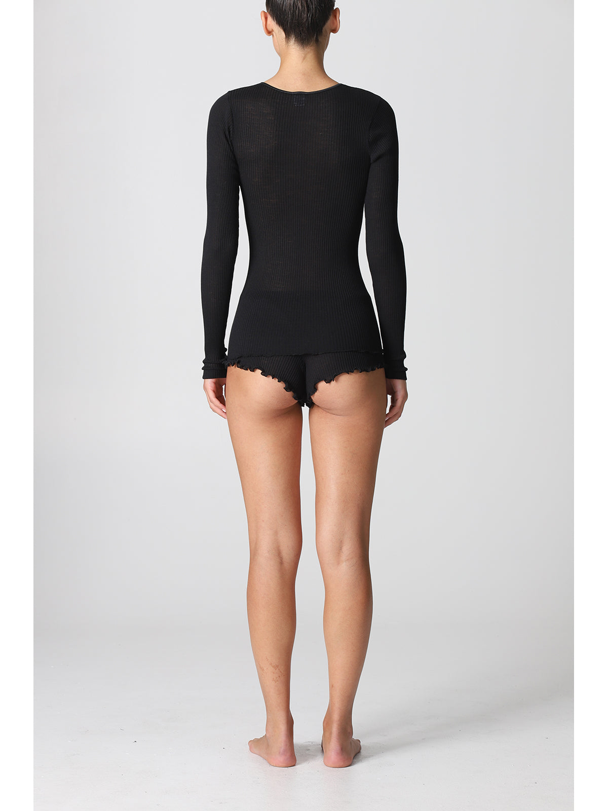 Maglietta manica lunga in lana e seta Alpina