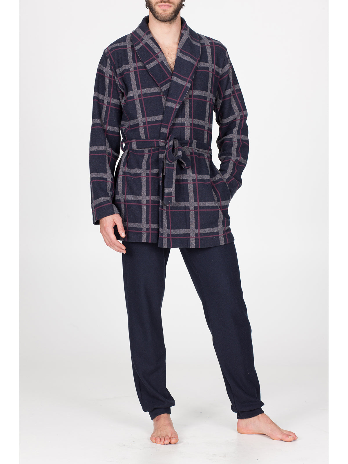 Giacca da camera in jacquard di cotone Alpina