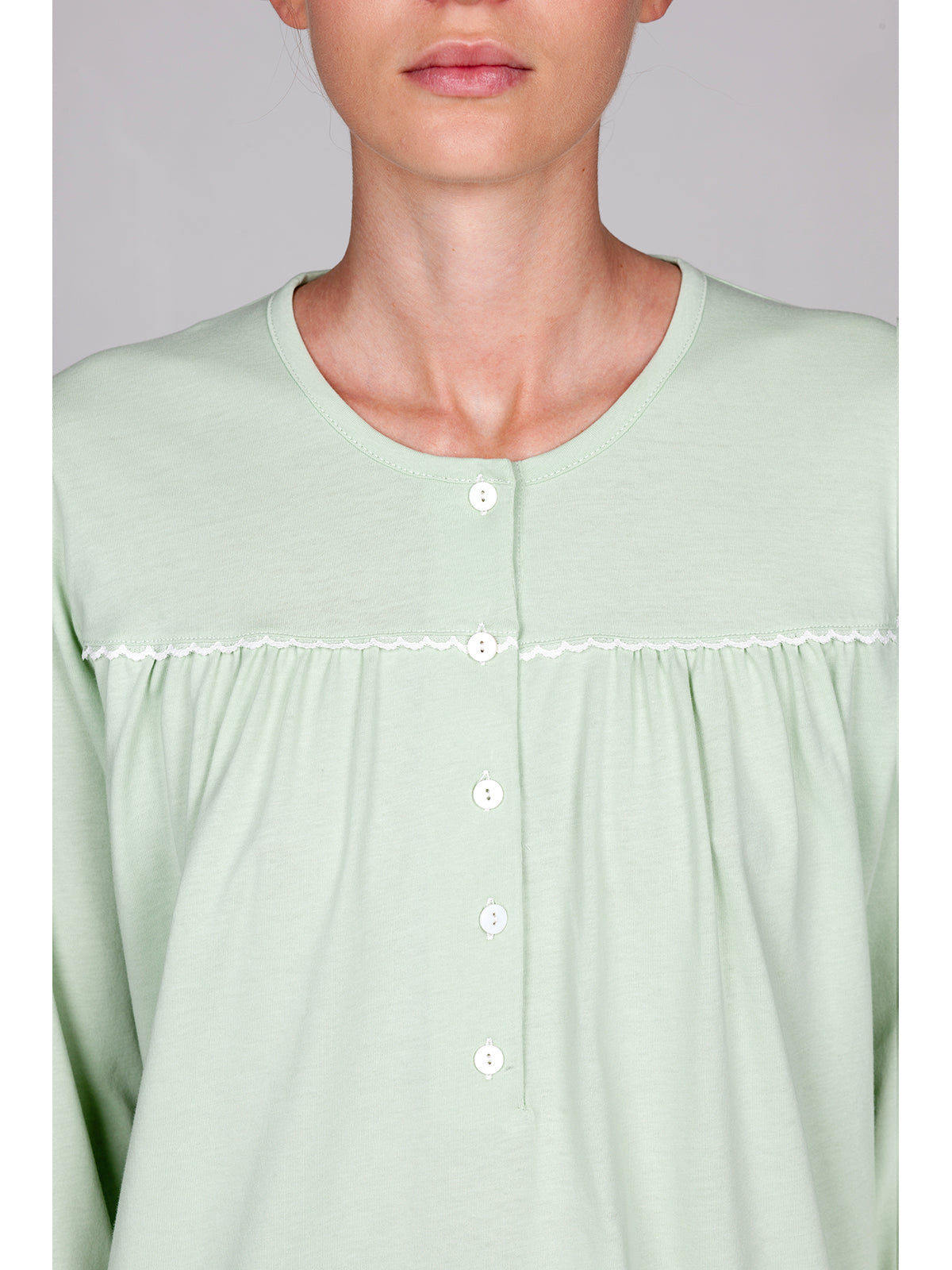Camicia da notte serafino in morbido jersey 100% cotone Alpina