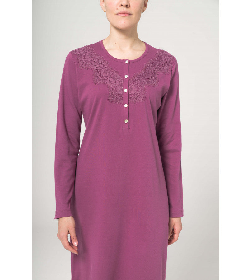 Camicia da notte in morbido cotone Alpina