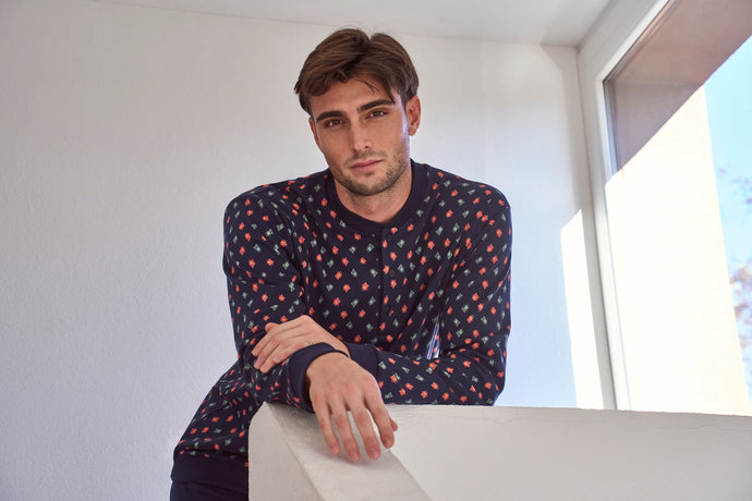 Pigiama donna in jersey elasticizzato modello cardigan - Alpina ...