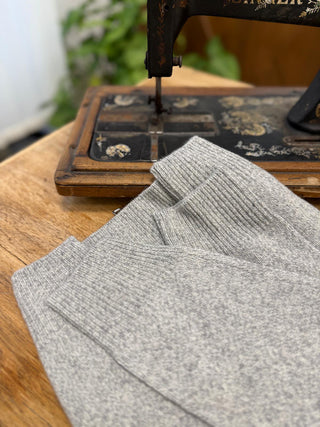 Maglia zip intera in pura lana