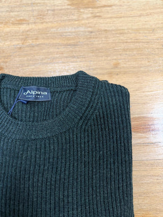 Maglia girocollo in pura lana