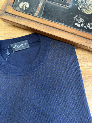 Maglia jacquard in pura lana