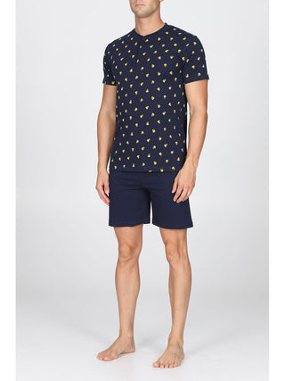 Pigiama Corto In Puro Cotone