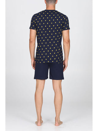 Pigiama Corto In Puro Cotone