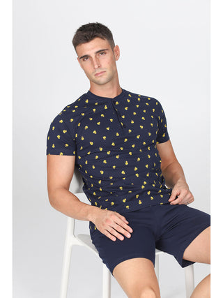 Pigiama Corto In Puro Cotone