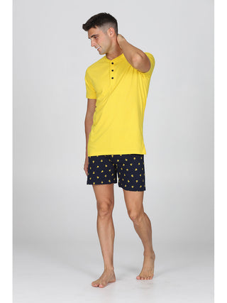 Pigiama Corto In Fresco Cotone