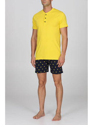Pigiama Corto In Fresco Cotone