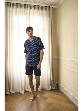 Pigiama 3 Pezzi In Fresco Puro Cotone