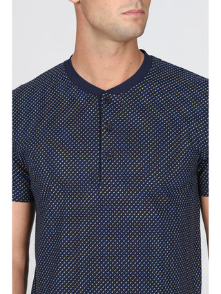 Pigiama Corto In Puro Cotone Pettinato