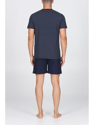 Pigiama Corto In Puro Cotone Pettinato