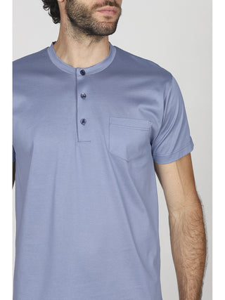 Pigiama corto in pregiato jersey di cotone mercerizzato