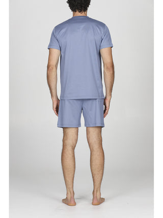 Pigiama corto in pregiato jersey di cotone mercerizzato