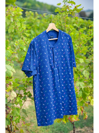 Pigiama Corto In Puro Cotone Pettinato