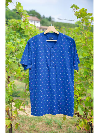 Pigiama Corto In Puro Cotone Pettinato