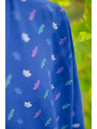 Pigiama Corto In Puro Cotone Pettinato