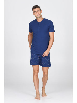 Fresco Pigiama Corto In 100% Cotone