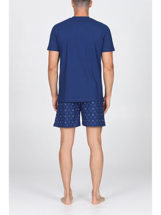 Fresco Pigiama Corto In 100% Cotone