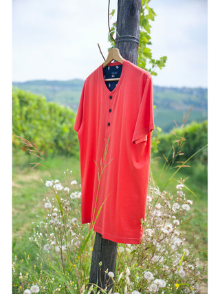 Fresco Pigiama Corto In 100% Cotone