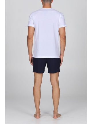 Fresco Pigiama Corto In 100% Cotone
