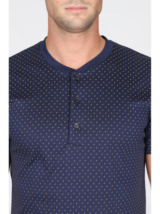 Pigiama Corto In Jersey Di Puro Cotone