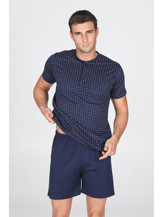 Pigiama corto in jersey di puro cotone